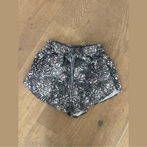 athleta printed athletic shorts